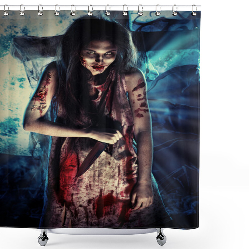 Personality  Bloody Witch Shower Curtains