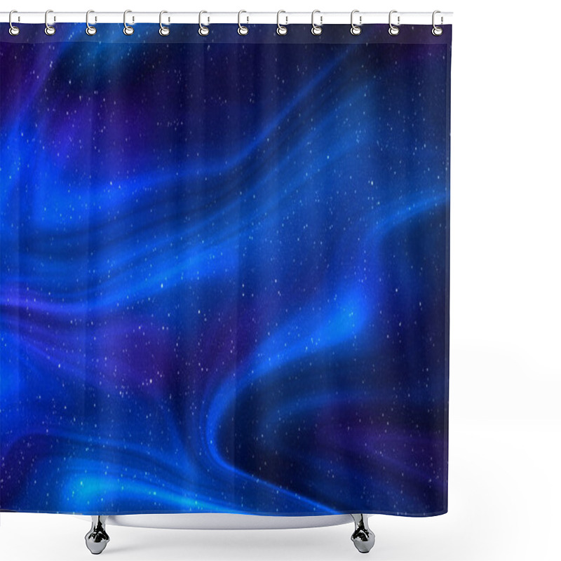 Personality  Planets And Galaxy, Science Fiction Wallpaper. Beauty Of Deep Space. Billions Of Galaxies In The Universe Cosmic Art Background. 3D Illustration. Shower Curtains