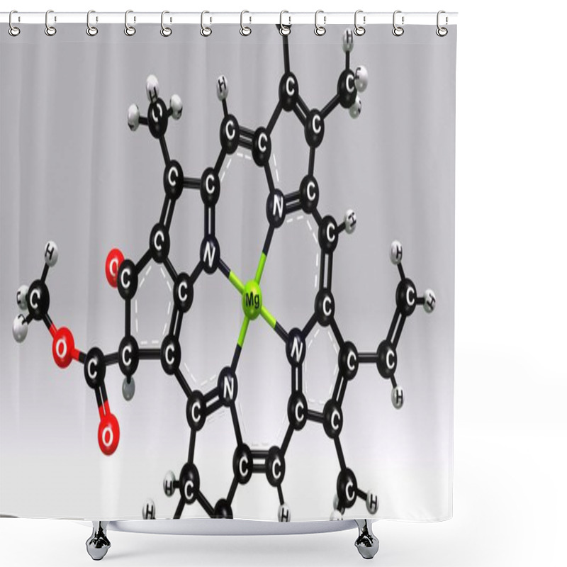 Personality  Chlorophyll B Molecular Structure Formula Shower Curtains