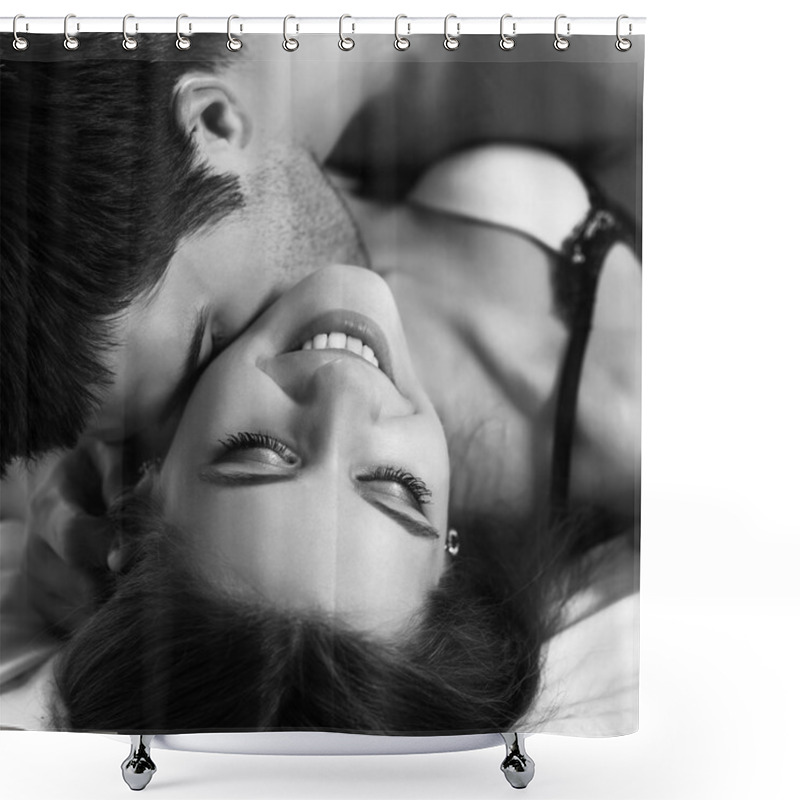 Personality  Young Passionate Couple Shower Curtains