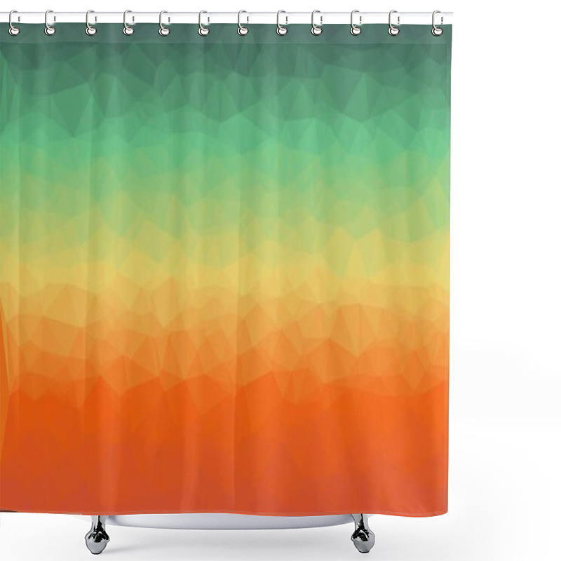 Personality  Creative Prismatic Background With Polygonal Pattern Shower Curtains