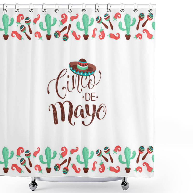 Personality  Cinco De Mayo Poster Shower Curtains