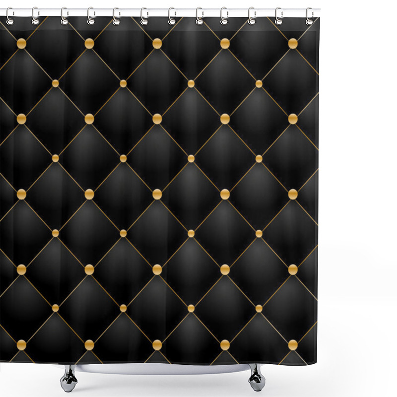 Personality  Luxury Black Background Shower Curtains