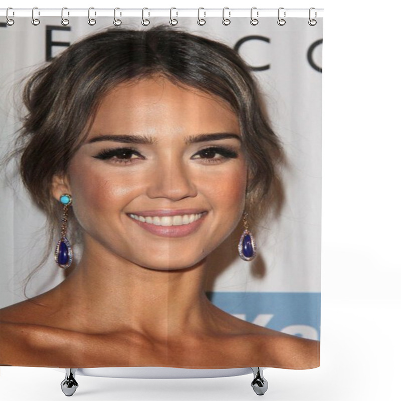 Personality  Jessica Alba Shower Curtains