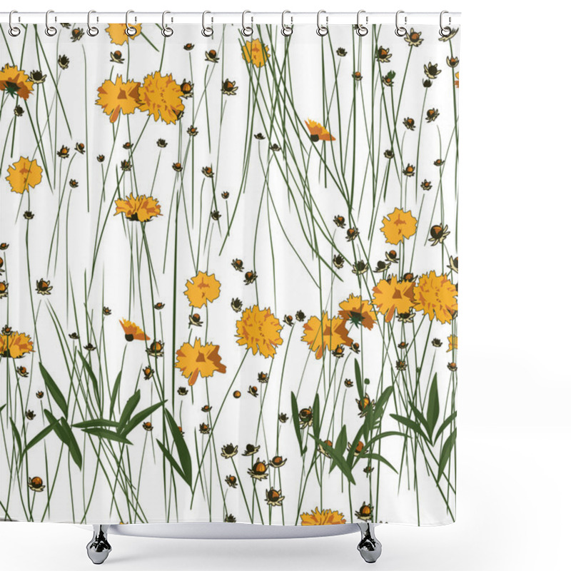 Personality  Floral Seamless Pattern Shower Curtains