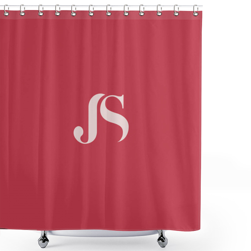 Personality  J & S Joint Letters Logo  Shower Curtains