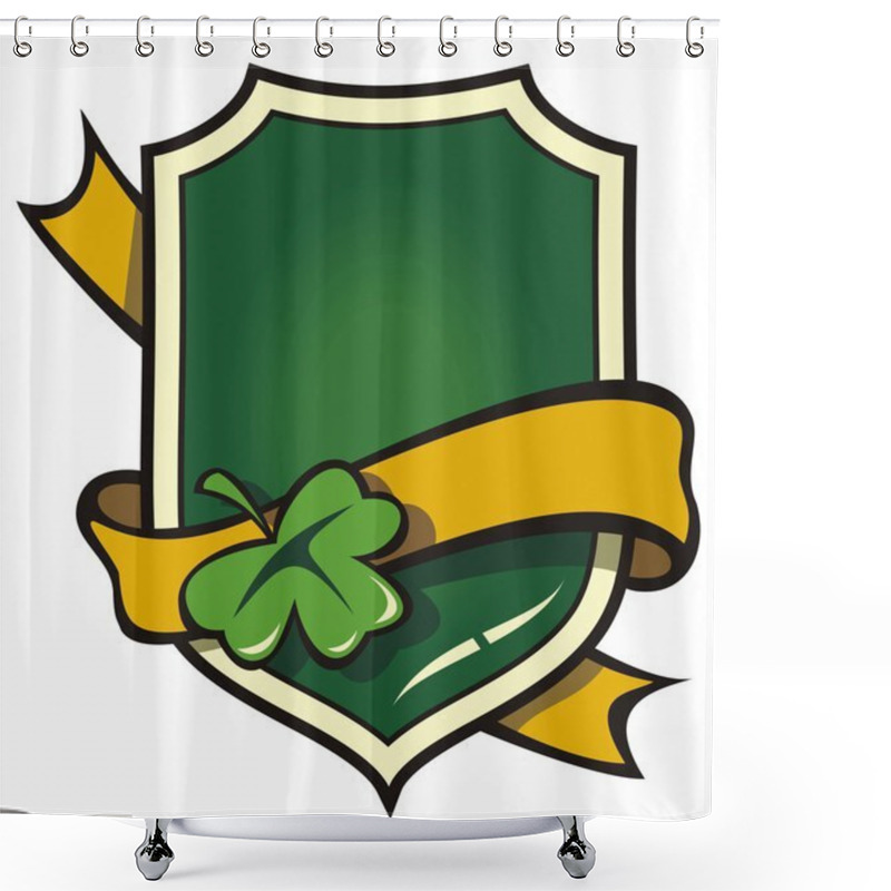 Personality  Signboard With Ribbon In Irish Style Shower Curtains