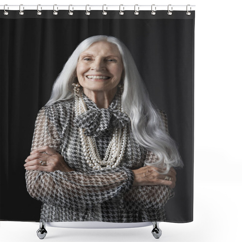 Personality  Fashion Senior Woman Shower Curtains