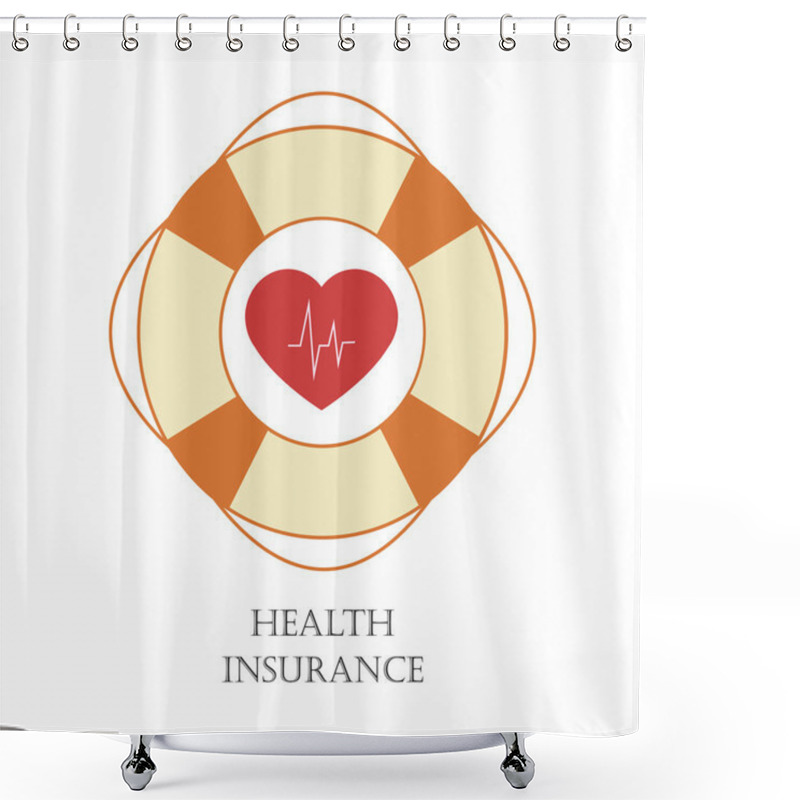 Personality  Health Insurance Sign Shower Curtains