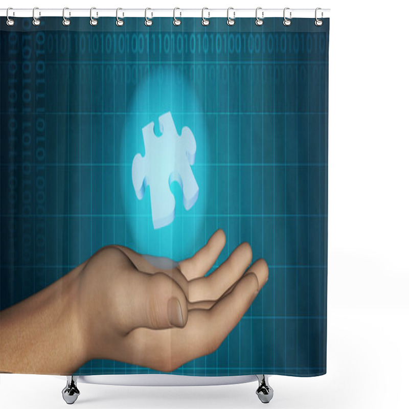 Personality  Technology Solution Shower Curtains