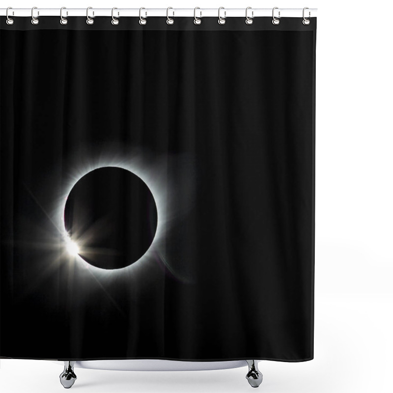 Personality  Solar Eclipse Seconds Before Totality Seen From Vacuna Chile On July 2, 2019 Shower Curtains