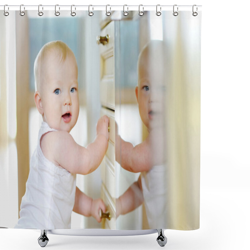 Personality  Adorable Baby Girl Shower Curtains