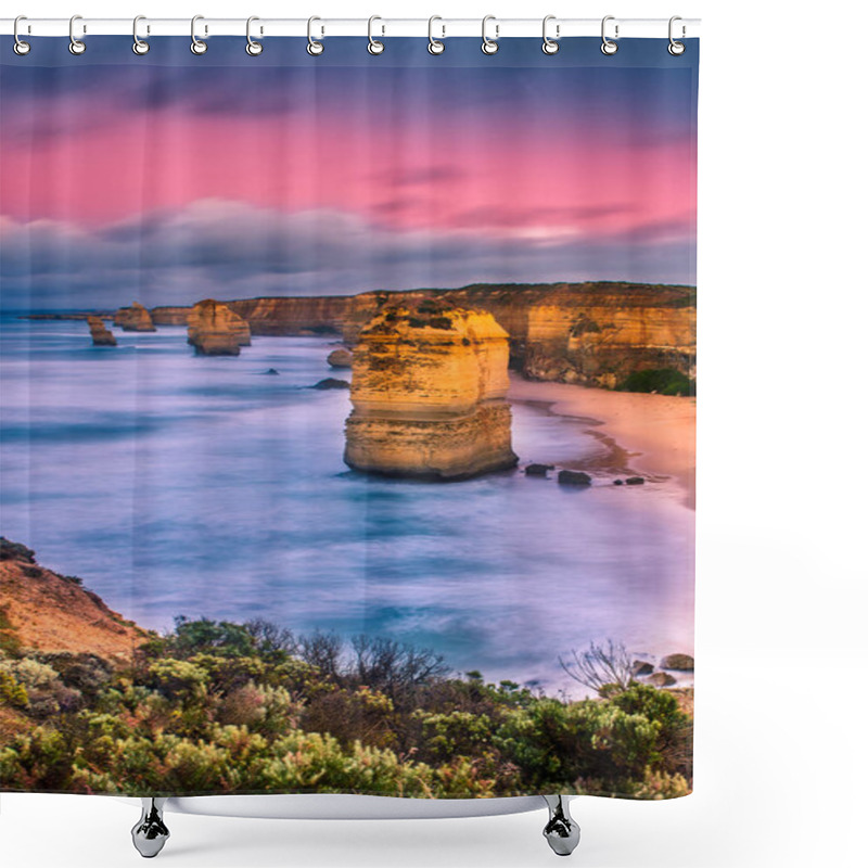 Personality  View Of The Twelve Apostles Rock Formation. Shower Curtains