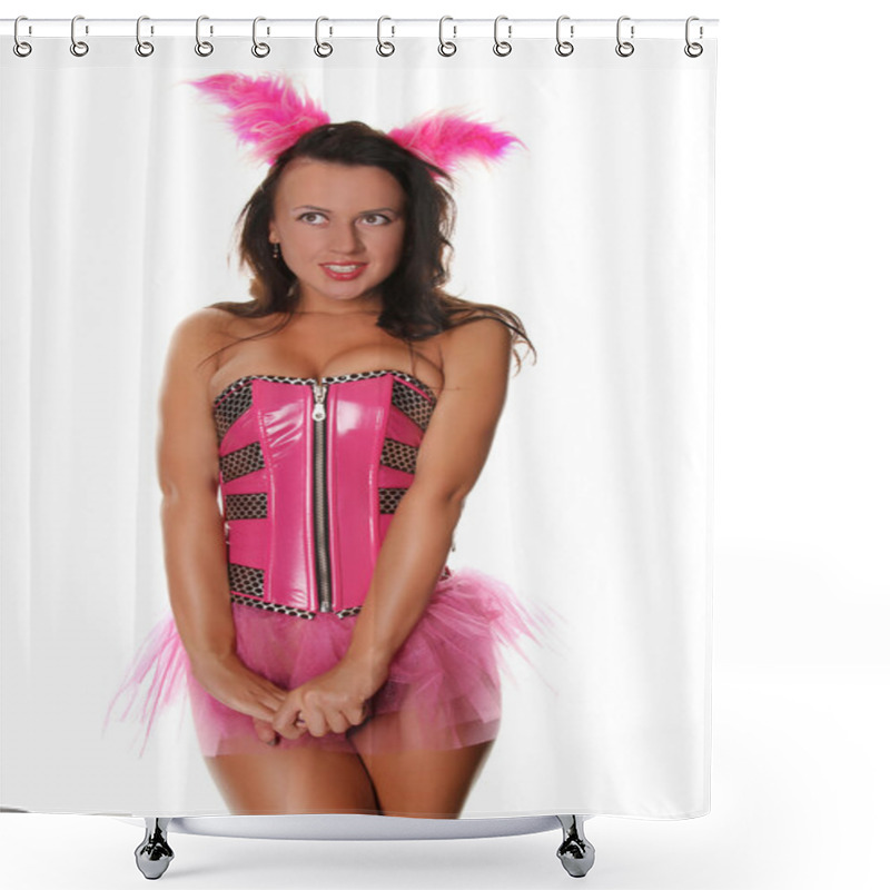 Personality  So Nice And Attractive Holiday Party Girl Shower Curtains