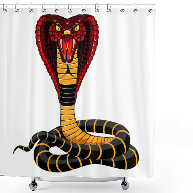 Personality  Cobra Shower Curtains