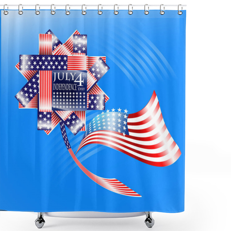 Personality  USA Independence Day Illustration Shower Curtains