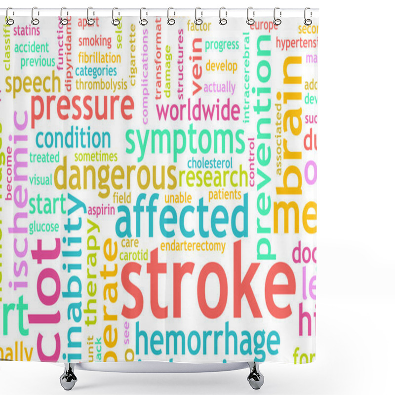 Personality  Stroke Shower Curtains