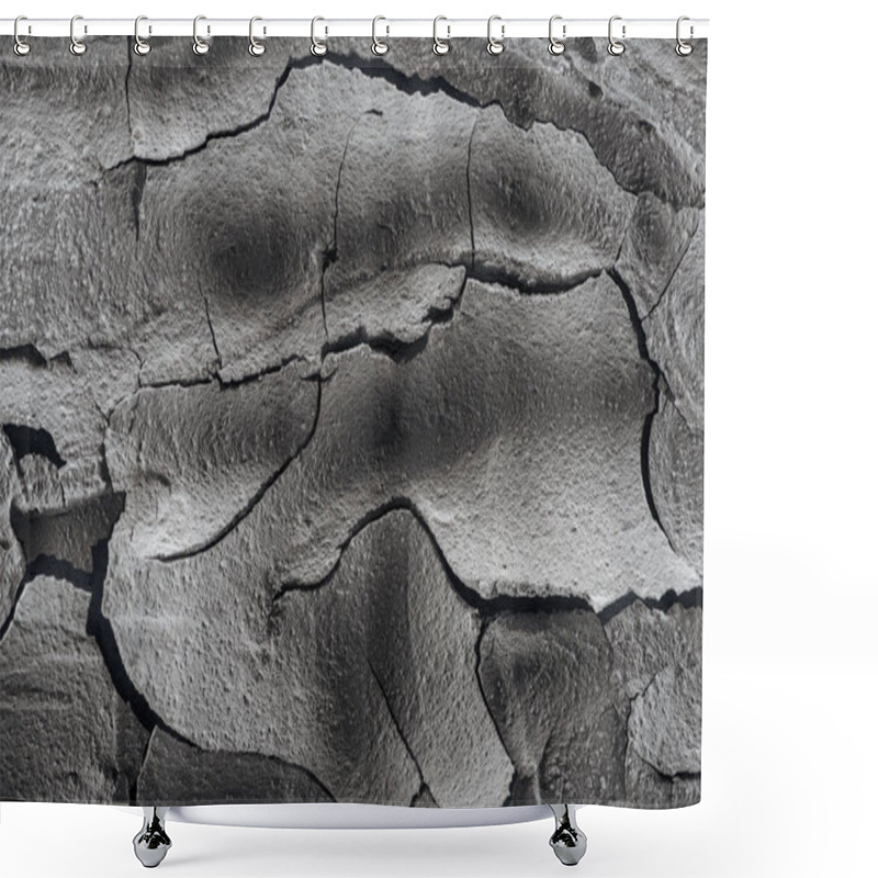 Personality  Dried Cracked Wasteland Surface, Global Warming Concept Shower Curtains