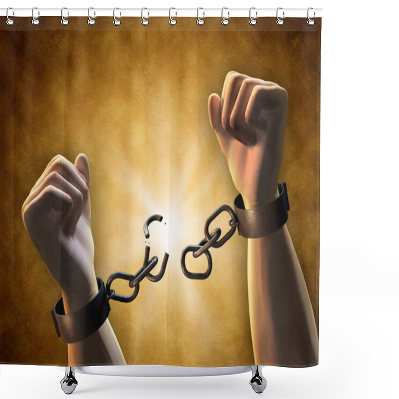 Personality  Breaking Chains Shower Curtains