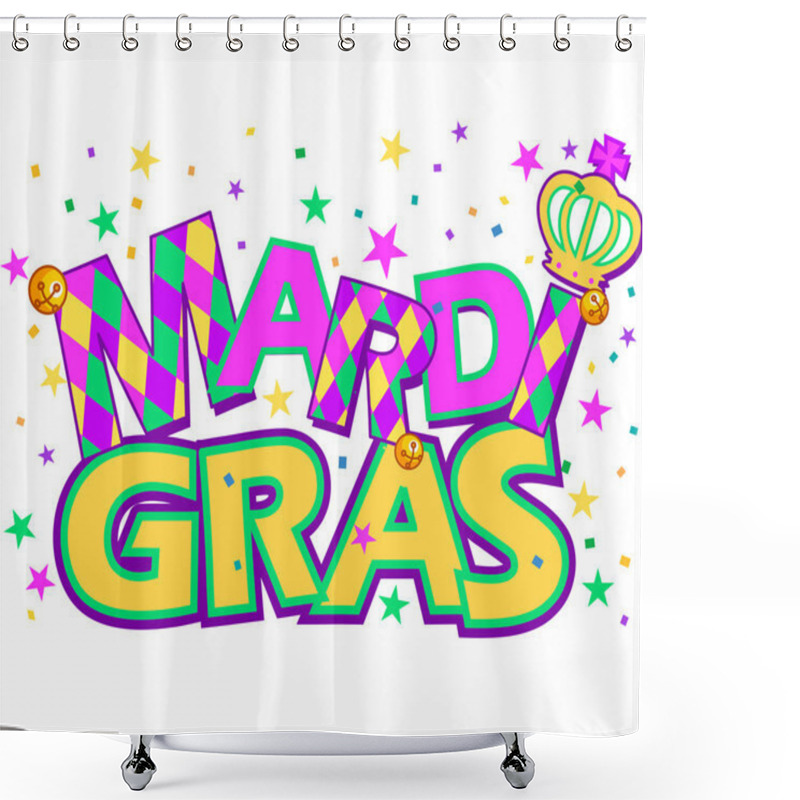 Personality  Mardi Gras Shower Curtains