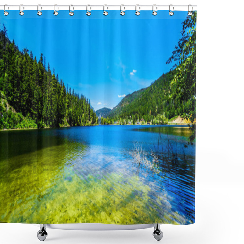 Personality  The Crystal Clear Waters Of Allison Lake Along Highway 5A Between The Towns Of Merritt And Princeton In Beautiful British Columbia, Canada  Shower Curtains