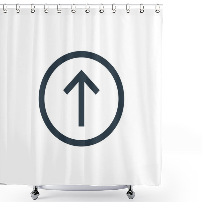 Personality  Up Arrow Icon Vector From Basic Ui Concept. Thin Line Illustration Of Up Arrow Editable Stroke. Up Arrow Linear Sign For Use On Web And Mobile Apps, Logo, Print Media. Shower Curtains