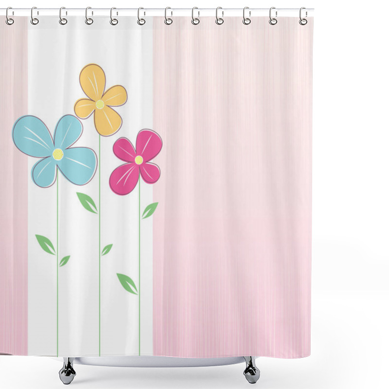 Personality  Spring Flowers Shower Curtains