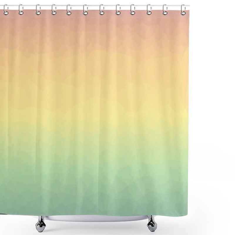 Personality  Abstract Geometric Background With Poly Pattern Shower Curtains