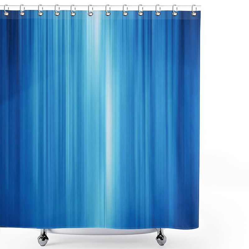 Personality  Blue Motion Vertical Abstract / Abstract Blue Background, Glowing Lines, Motion Blur Concept Modern Technology Shower Curtains