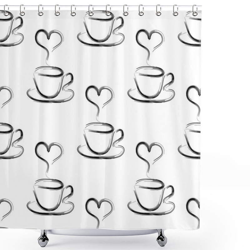 Personality  Seamless Vector Pattern Shower Curtains