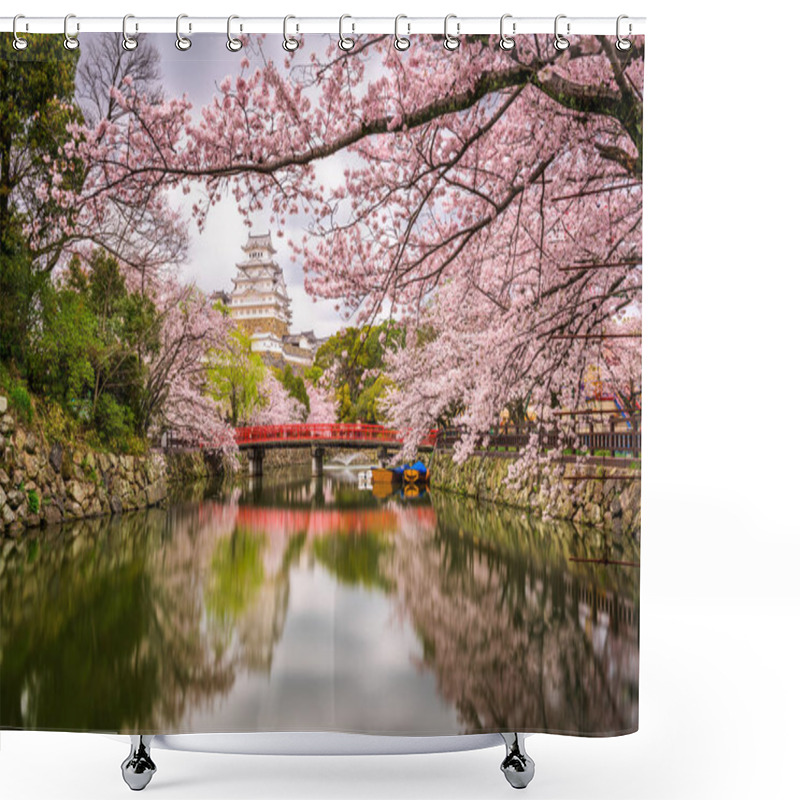 Personality  Himeji Castle, Japan In Spring. Shower Curtains