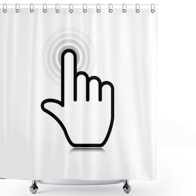 Personality  Click Icon Shower Curtains