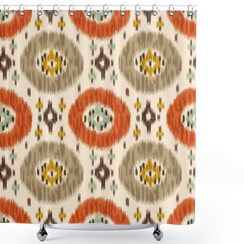 Personality  Oriental Pattern. Silk Pattern. Cotton Pattern. Adras. Ikat. Shower Curtains