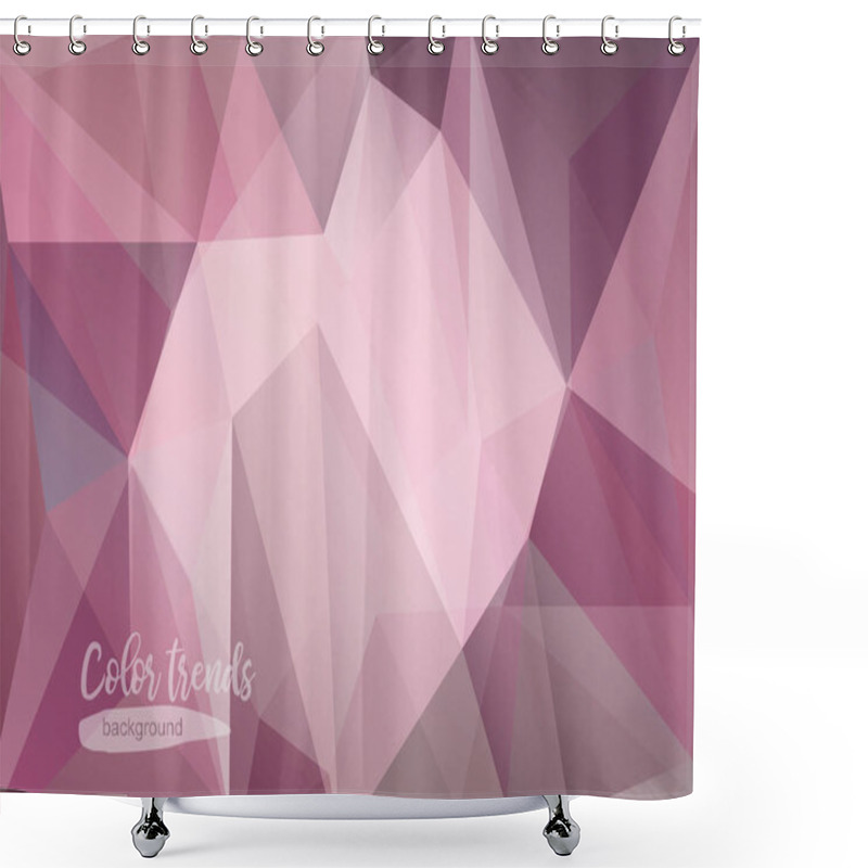 Personality  Polygonal Background-16 Shower Curtains