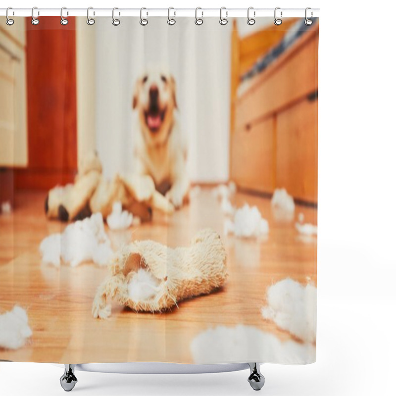 Personality  Naughty Dog Home Alone  Shower Curtains