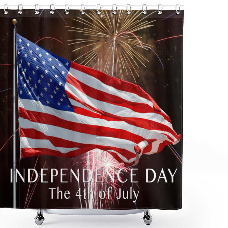 Personality  Happy 4th Of July. Independence Day Shower Curtains