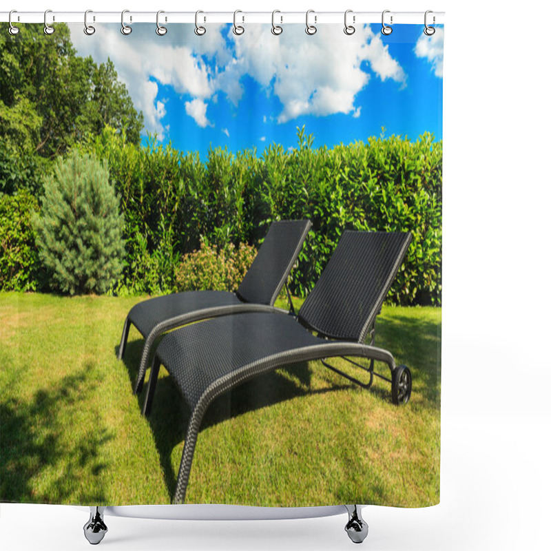 Personality  Lawn Chairs Shower Curtains