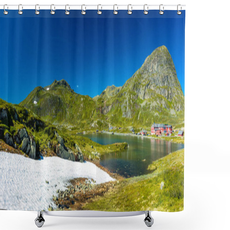 Personality  Hiking In Amazing Jotunheimen National Park In Norway, Synshorn Mountain Shower Curtains