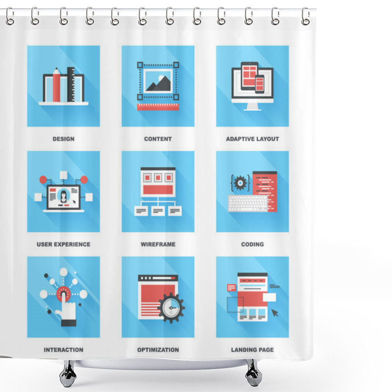 Personality  Web Development Shower Curtains