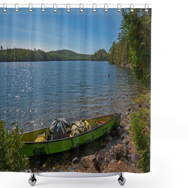 Personality  Taking A Break On A Sunny Day On Kekekabic Lake In The Boundary Waters In Minnesota Shower Curtains