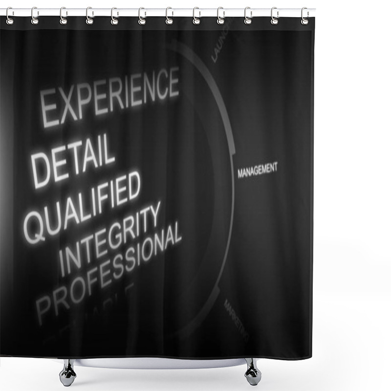 Personality  Creative Image Of Recruitment Concept Shower Curtains