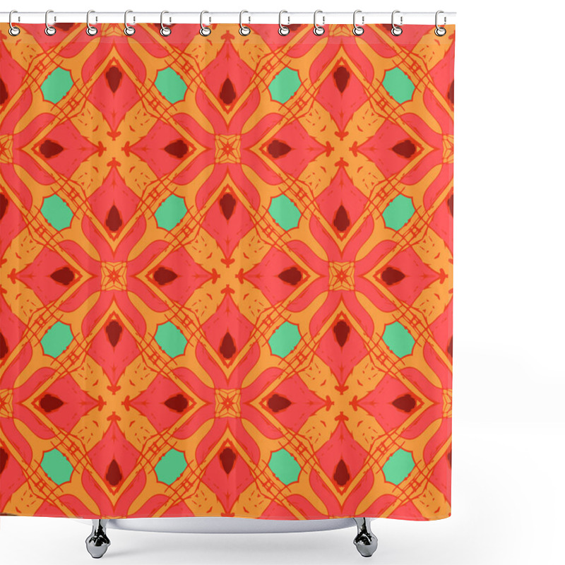 Personality  Oriental Pattern With Indian, Thai Ethnic Motifs Shower Curtains