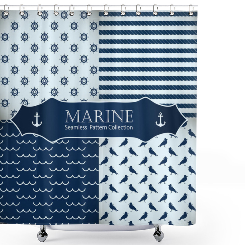 Personality  Seamless Patterns Collection. Shower Curtains