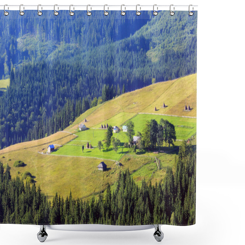 Personality  Summer Mountain View (Carpathian, Ukraine). Shower Curtains