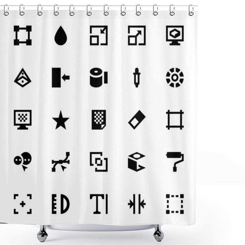 Personality  Design, Printing And Modeling 3 Shower Curtains