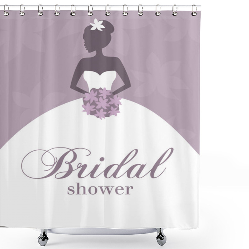 Personality  Beautiful Bride Shower Curtains