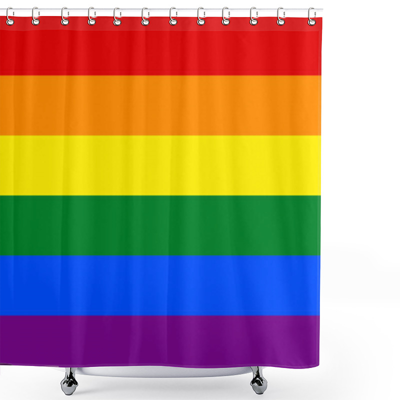 Personality  Rainbow Flag Shower Curtains