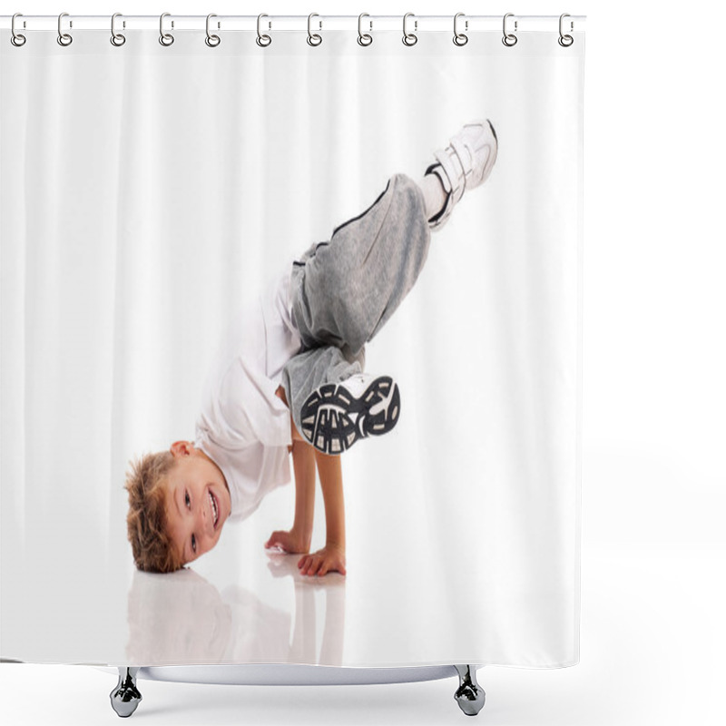 Personality  Boy Dancing Shower Curtains