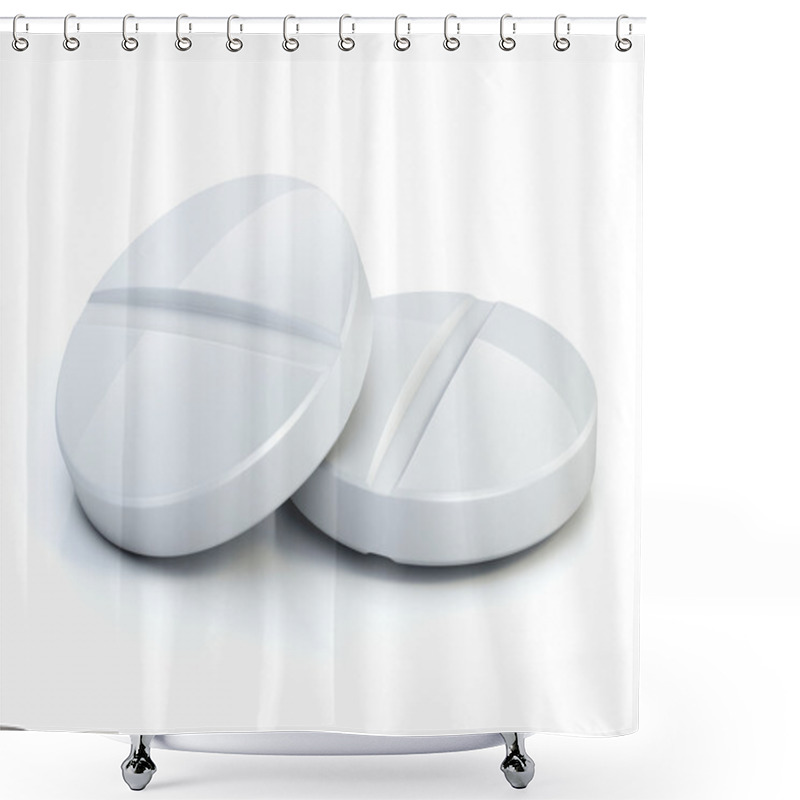 Personality  Two Medical Pills Shower Curtains