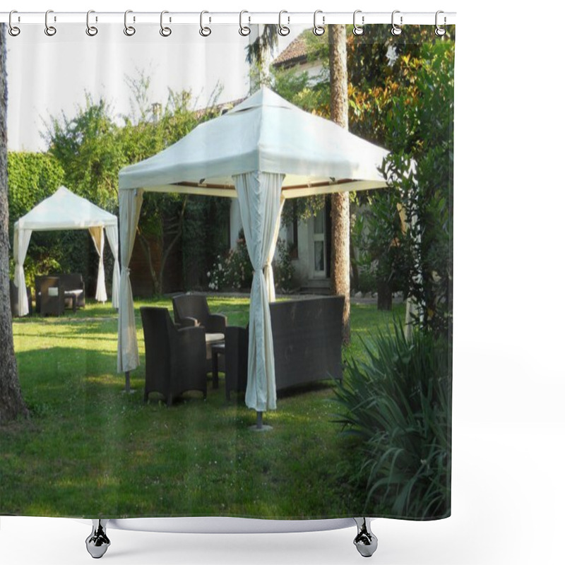 Personality  Gazebo In The Garden Shower Curtains